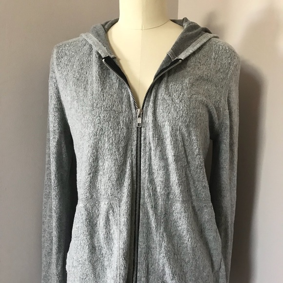 Jude Gray Zip Up Hooded Sweatshirt Size S - Picture 1 of 5